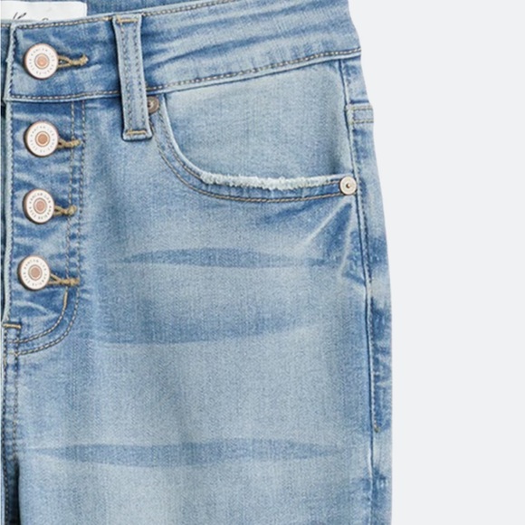 KanCan Light Blue Distressed Ankle Jeans - Picture 3 of 4